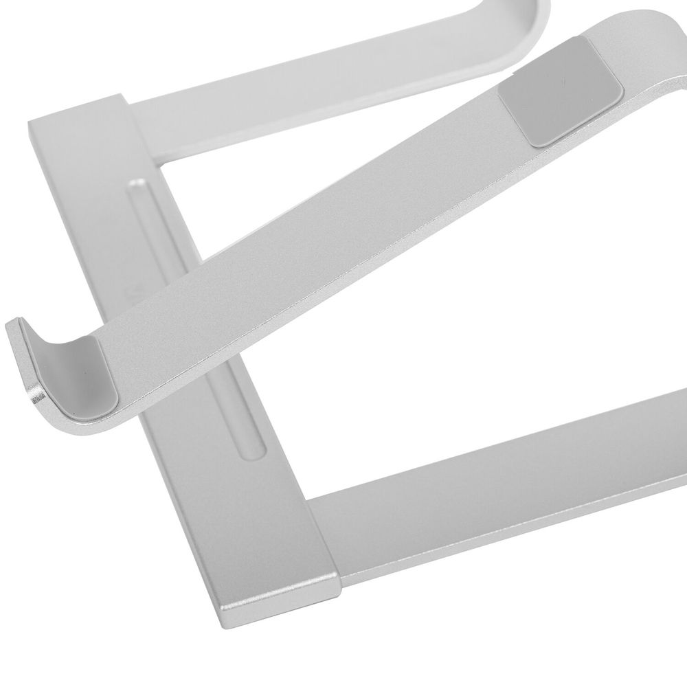 Подставка для ноутбука алюминиевая, нескользящая, 295х255 мм, BRAUBERG SOLID