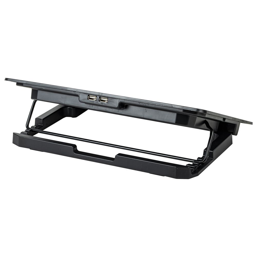 Подставка для ноутбука с охлаждением, 2 порта USB-A, LED-подсветка, 352х252 мм, BRAUBERG