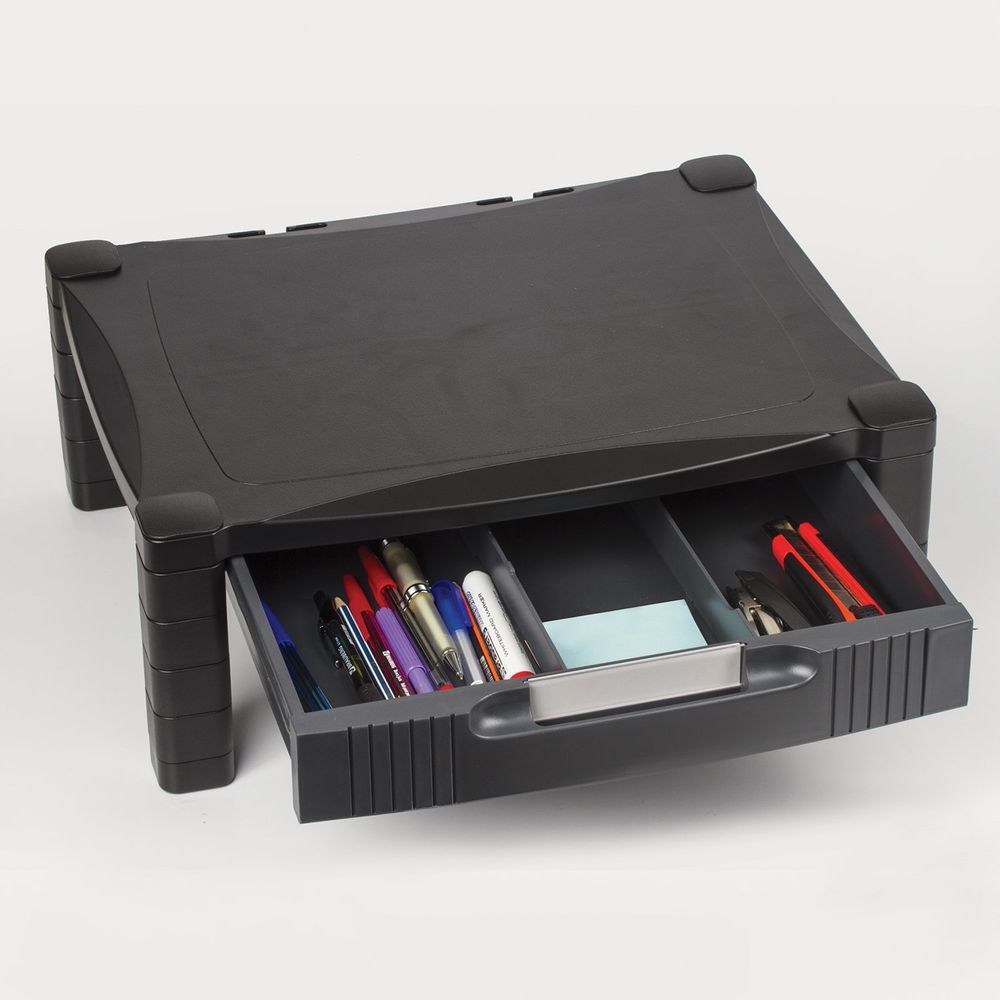 Подставка для принтера или монитора BRAUBERG, с 1 полкой и 1 ящиком, 430х340х164 мм