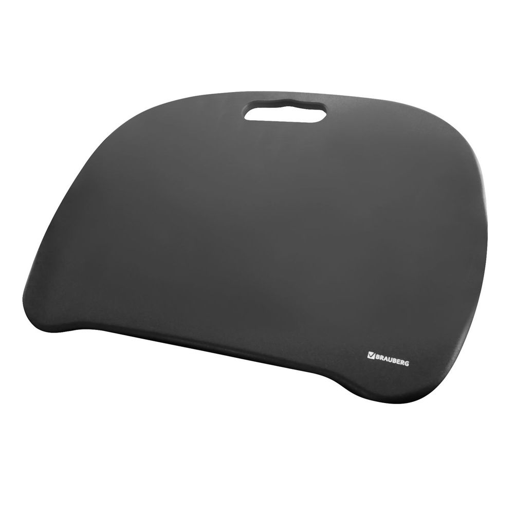 Подставка-столик с мягкими подушками, для ноутбука и творчества BRAUBERG, 430х330 мм, черный