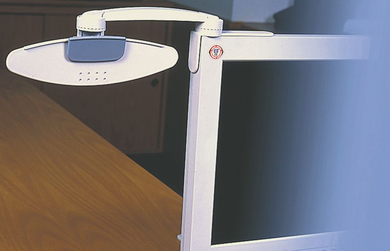 Держатель для бумаг ProfiOffice HD-3S для монитора, светло-серый