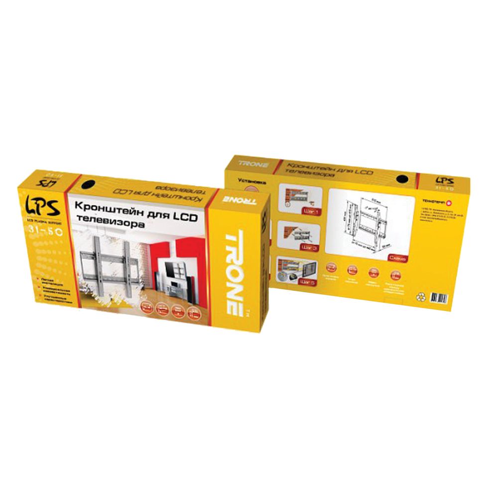 Кронштейн-крепление для ТВ настенный LPS31-50, VESA75-400/400, 26-42