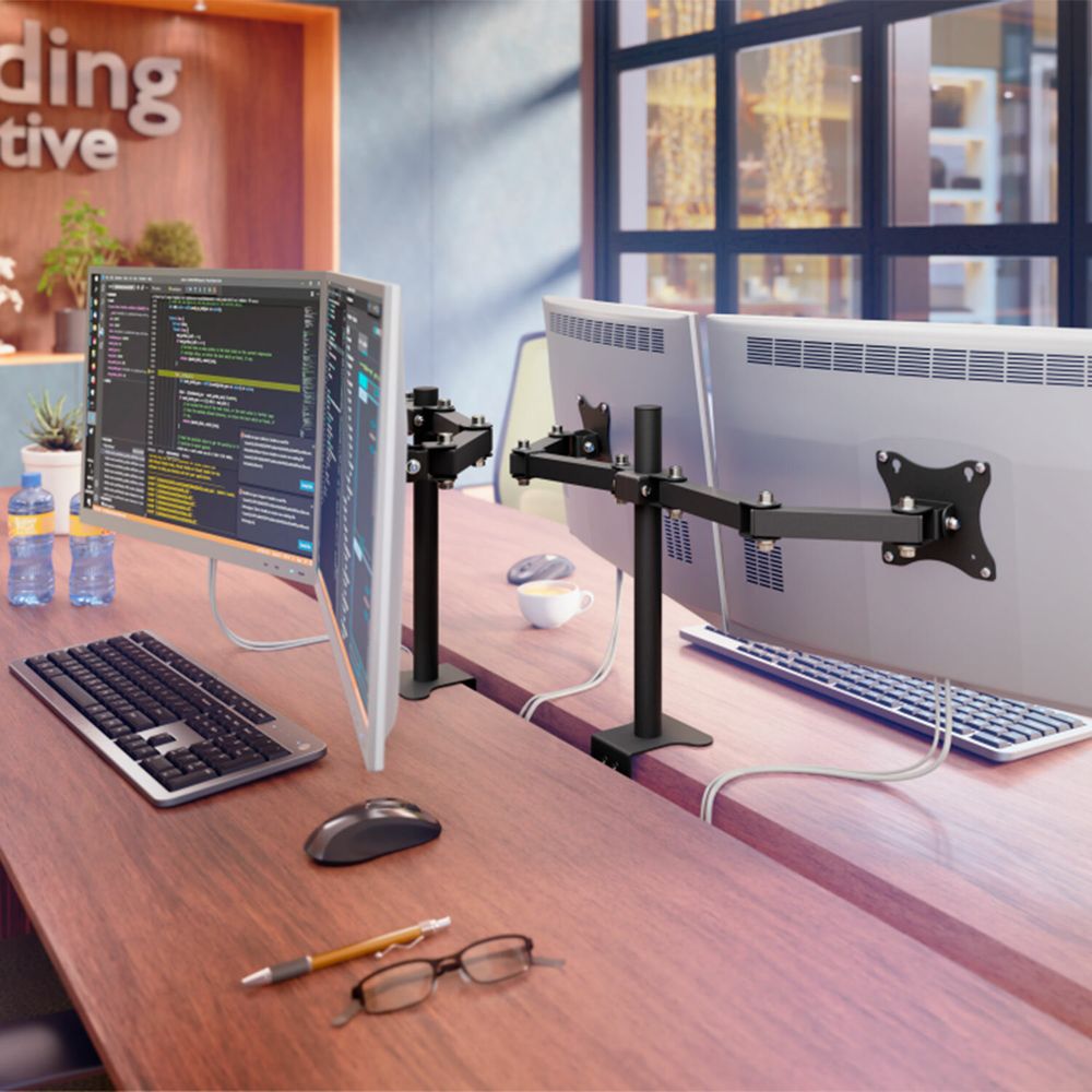 Кронштейн для двух мониторов К-502 VESA 75х75-100х100, 17