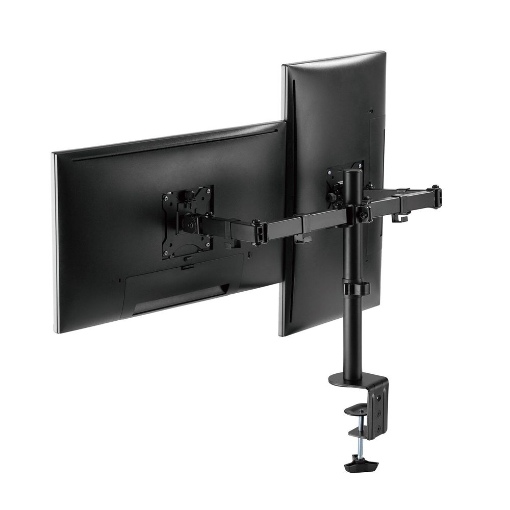 Кронштейн для двух мониторов настольный VESA 75х75, 100х100, 17