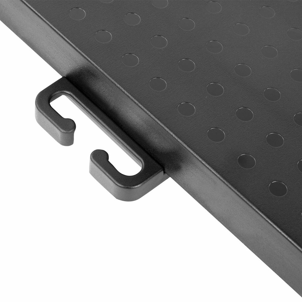 Подставка для монитора, ноутбука 380х295х110 мм, металлическое основание, черная, BRAUBERG