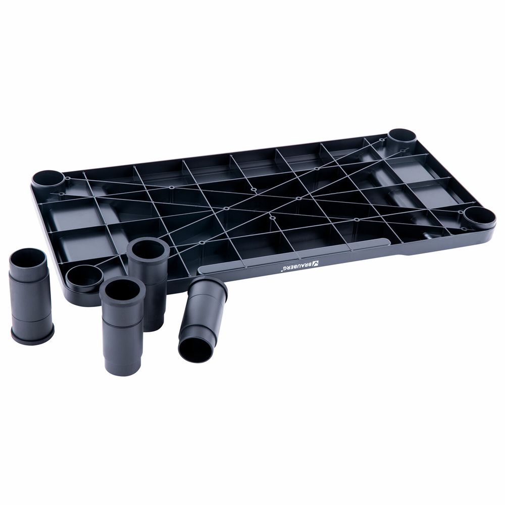 Подставка для монитора, ноутбука 555х265х114 мм, черная, BRAUBERG