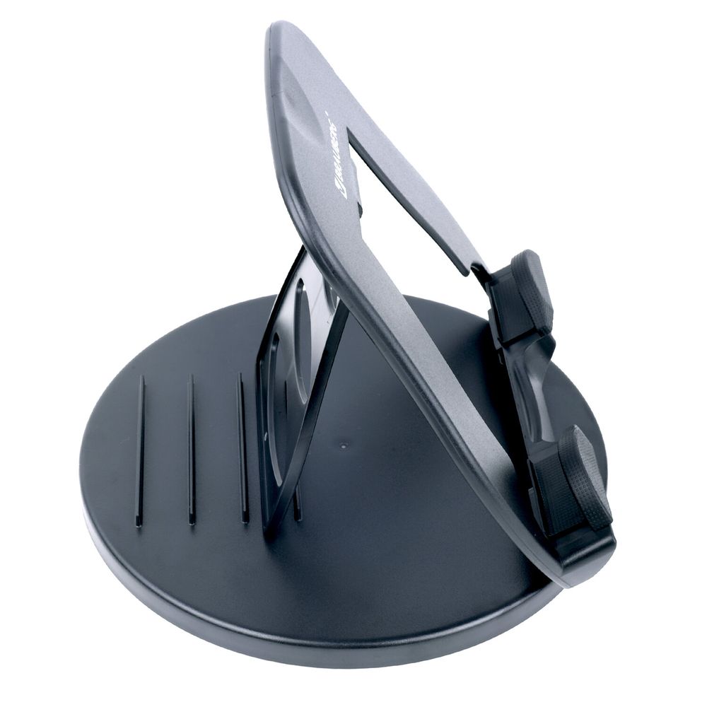 Подставка для ноутбука, планшета 220х210х165 мм, вращающаяся, черная, BRAUBERG