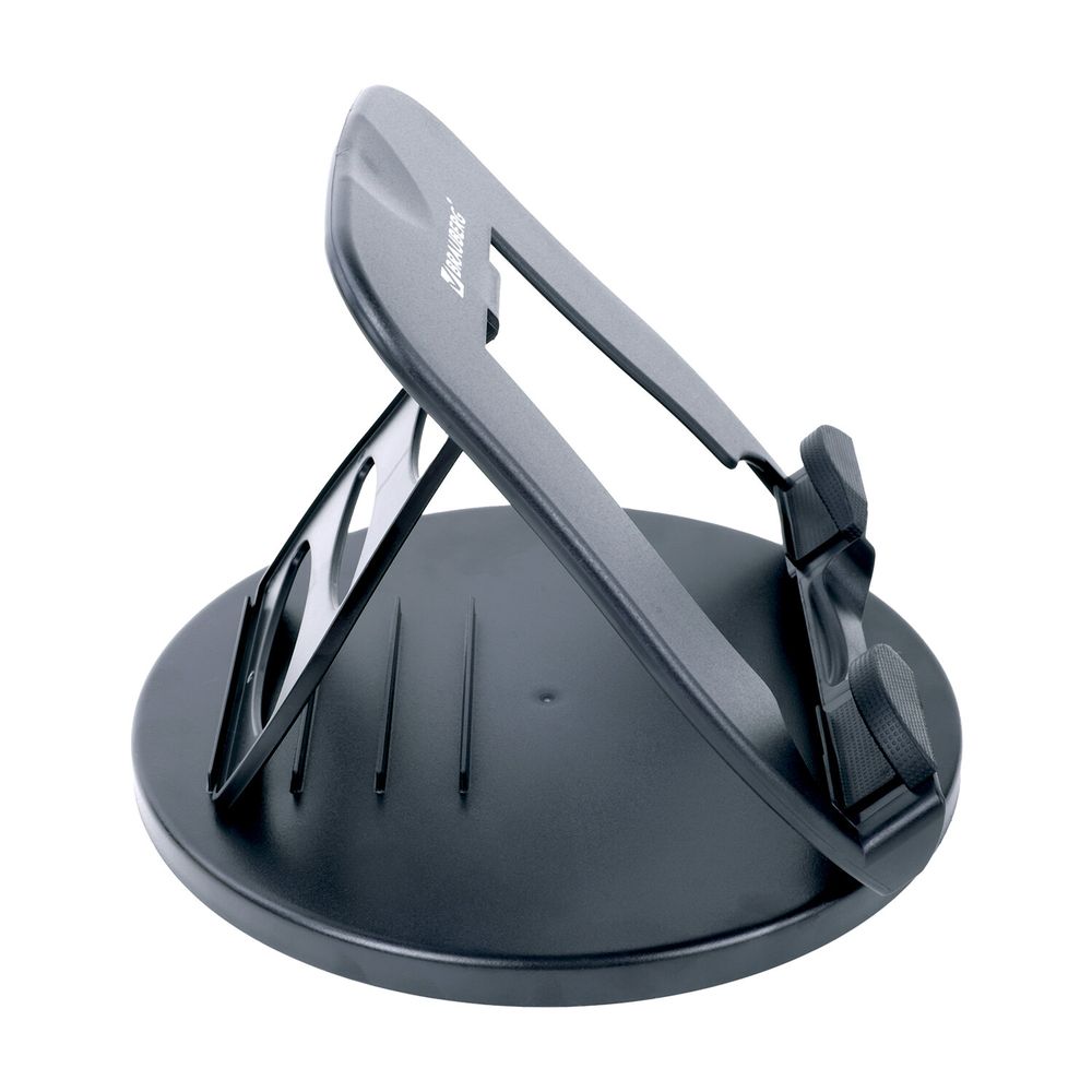 Подставка для ноутбука, планшета 220х210х165 мм, вращающаяся, черная, BRAUBERG