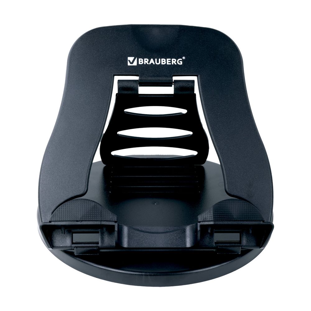 Подставка для ноутбука, планшета 220х210х165 мм, вращающаяся, черная, BRAUBERG