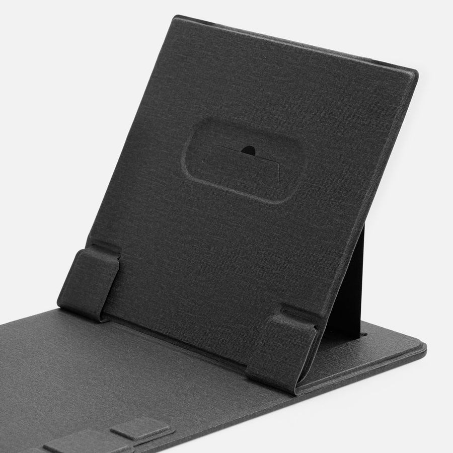 Складной стол для ноутбука с беспроводной зарядкой Kickstand Table серый