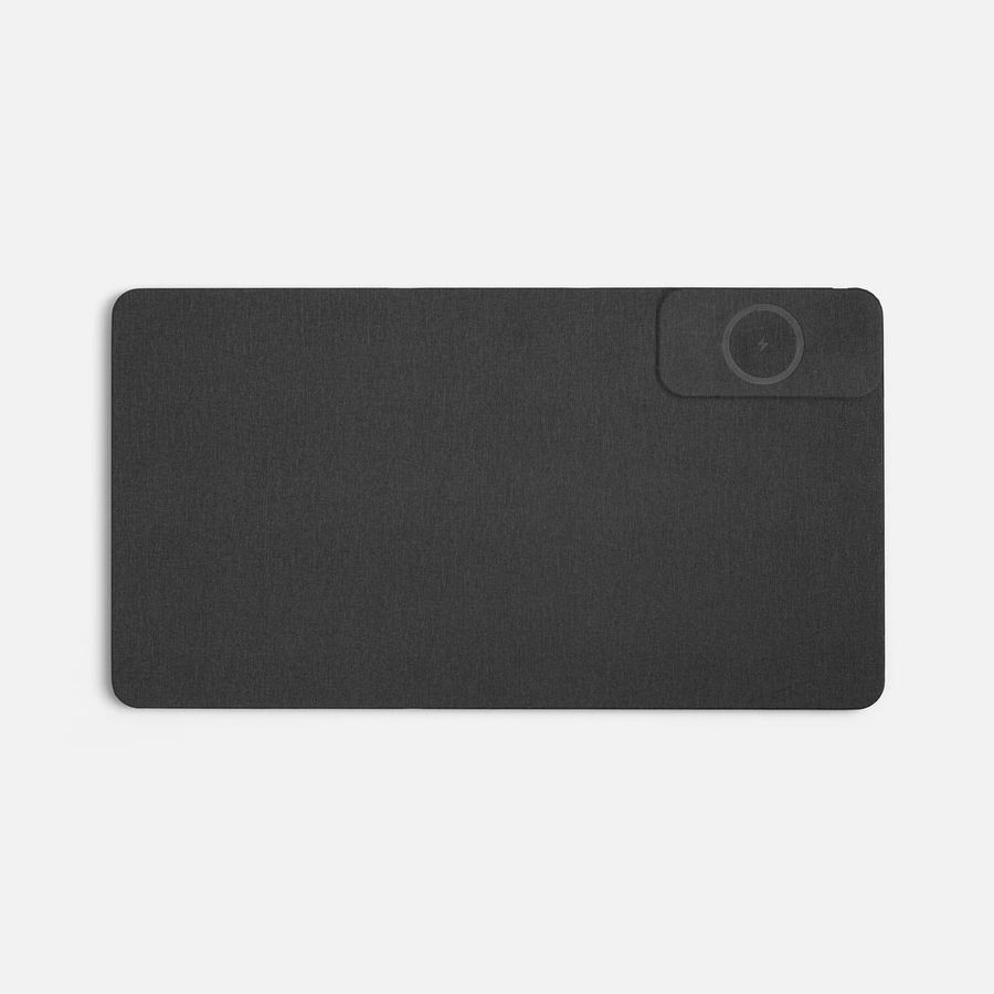 Складной стол для ноутбука с беспроводной зарядкой Kickstand Table серый