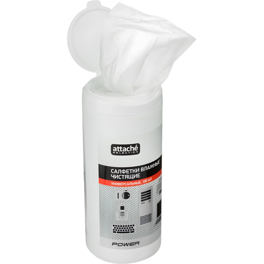 Салфетки в тубе для чистки поверхностей MEGAoffice 