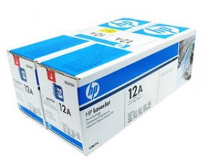 Картридж для лазерных принтеров  HP 12AD Q2612AF черный для LJ 1010 (2 шт )