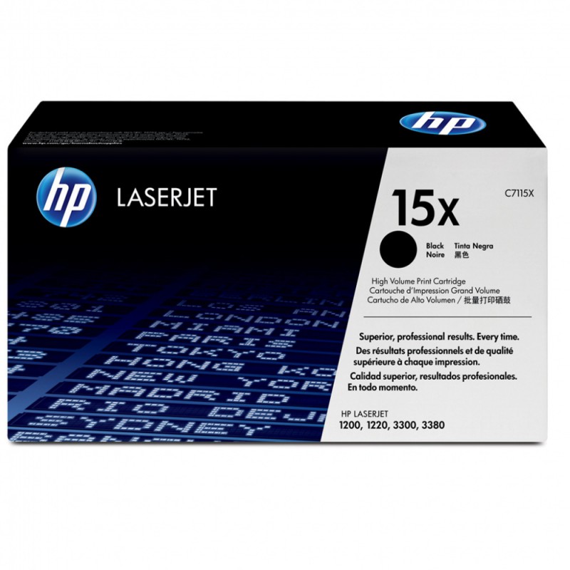 Картридж для лазерных принтеров  HP 15 X C 7115 X черный повышенной емкости для LJ 1200/1220