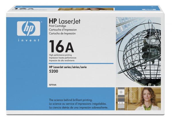 Картридж для лазерных принтеров  HP 16A Q7516A черный для LJ 5200