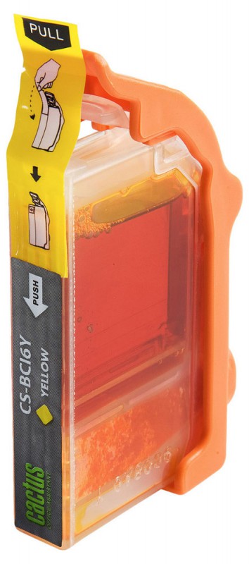 Совместимый картридж струйный Cactus идентичный  Canon BCI6Y