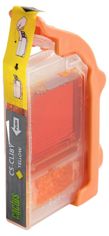 Совместимый картридж струйный Cactus идентичный  Canon CLI8Y