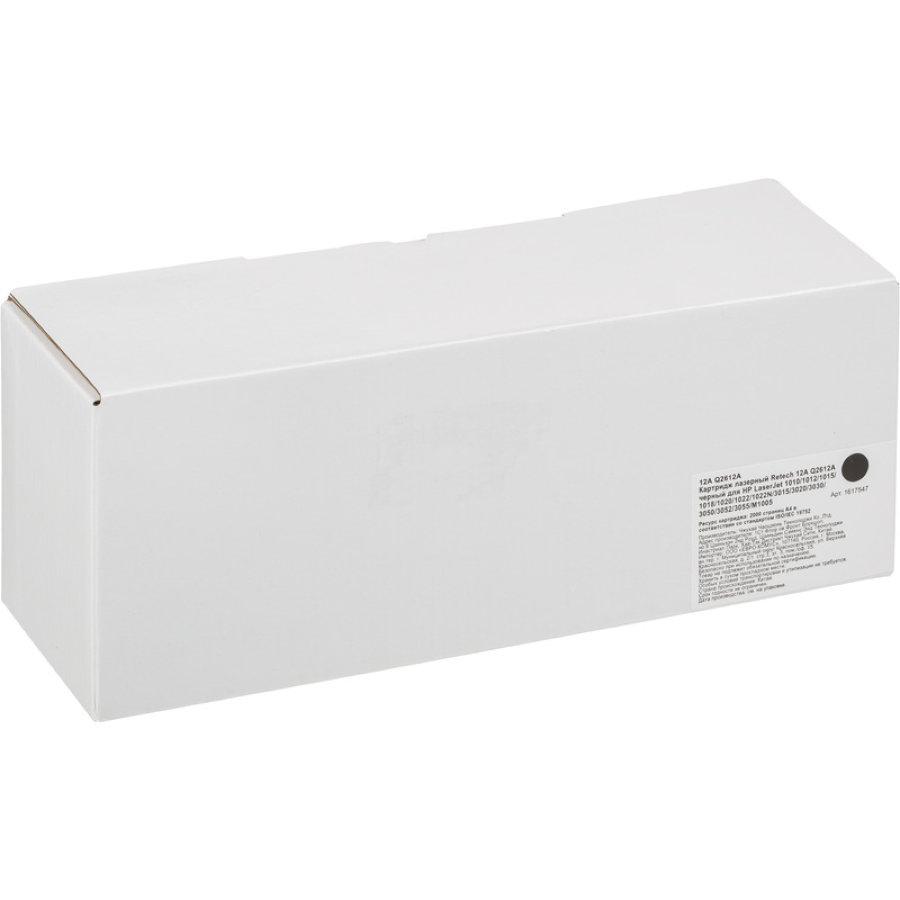 Картридж лазерный Retech 12A Q2612A черный  для НРM1005/1010/1012/1015