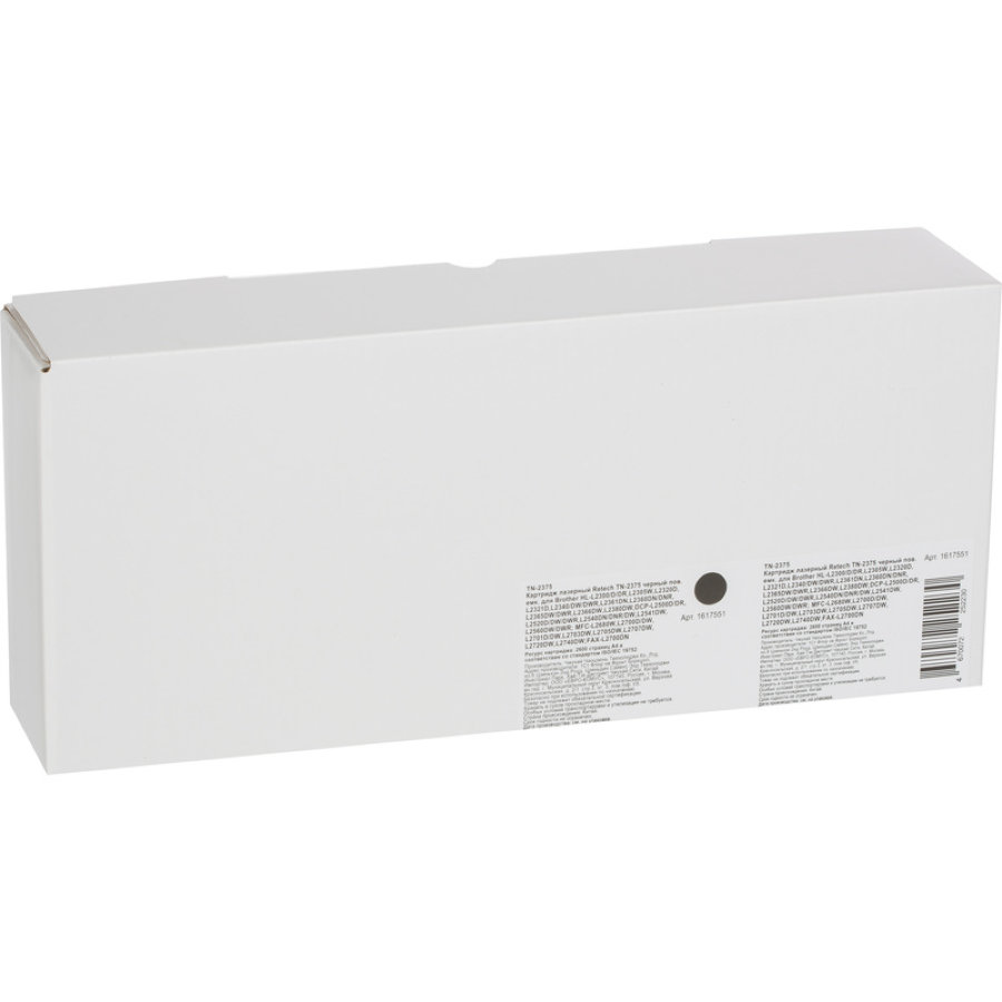 Картридж лазерный Retech TN-2375 черный повышенной емкости для Brother HL-L2300