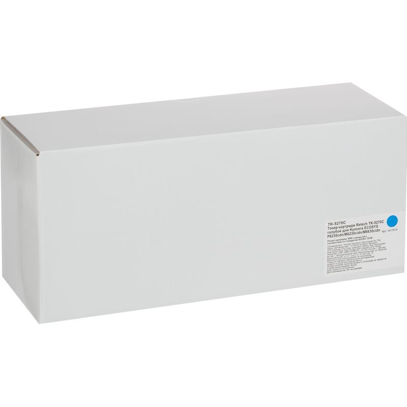 Тонер-картридж Retech TK-5270C голубой для Kyocera P6230/6630