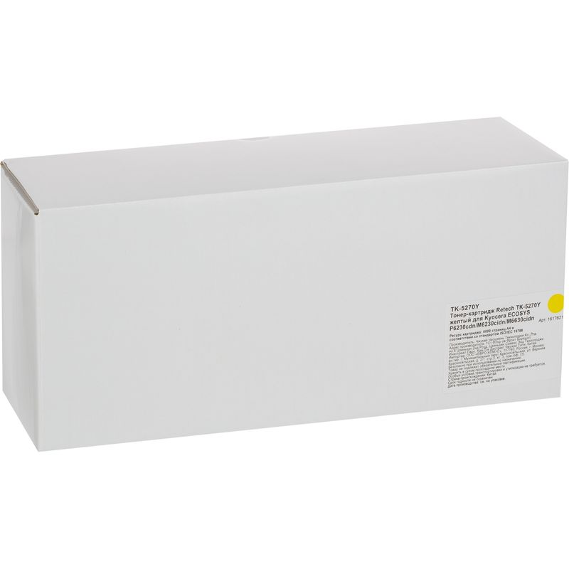 Тонер-картридж Retech TK-5270Y желтый для Kyocera P6230/6630