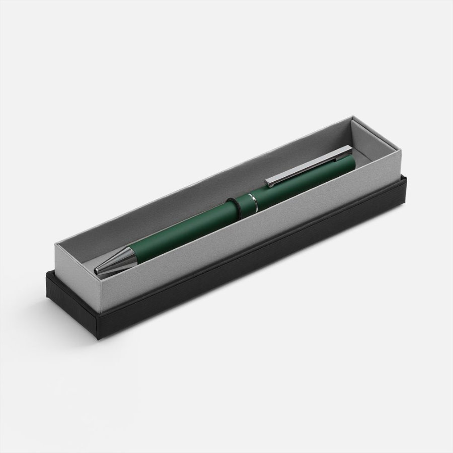 Ручка шариковая Blade Soft Touch в футляре зеленая