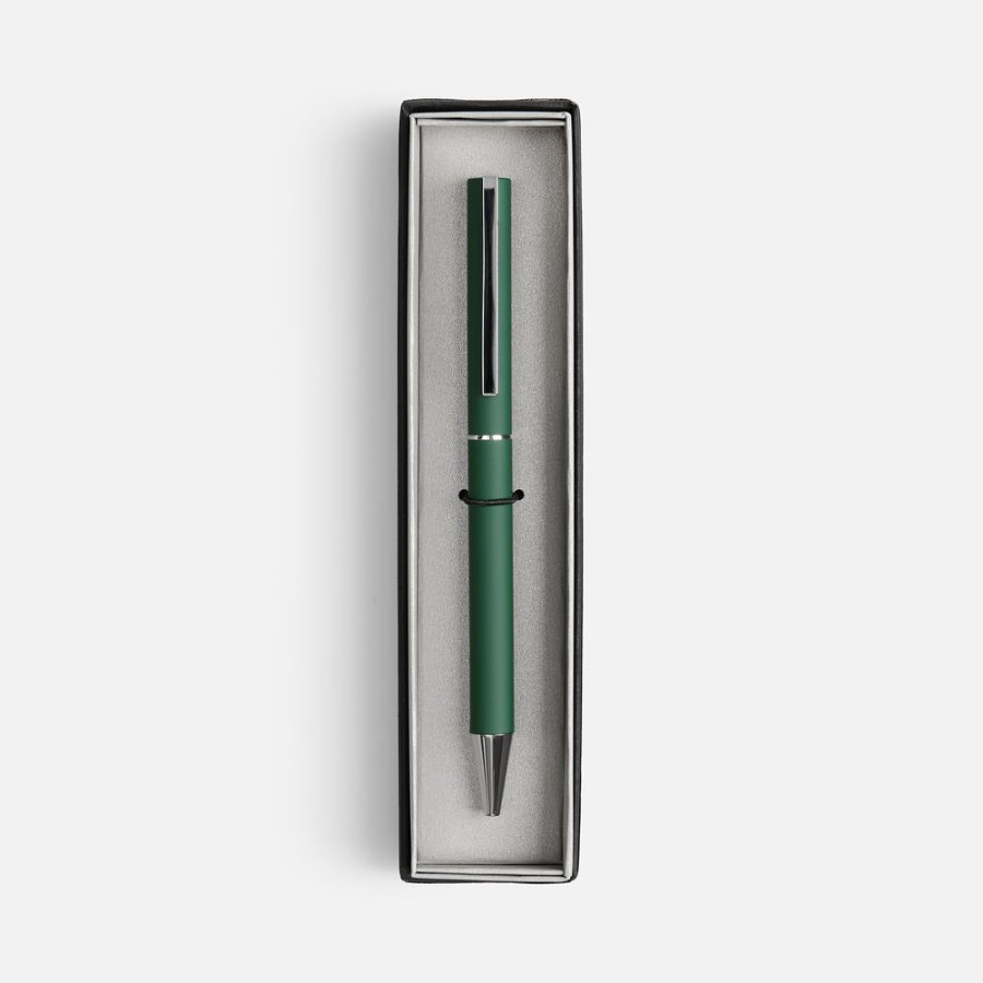 Ручка шариковая Blade Soft Touch в футляре зеленая