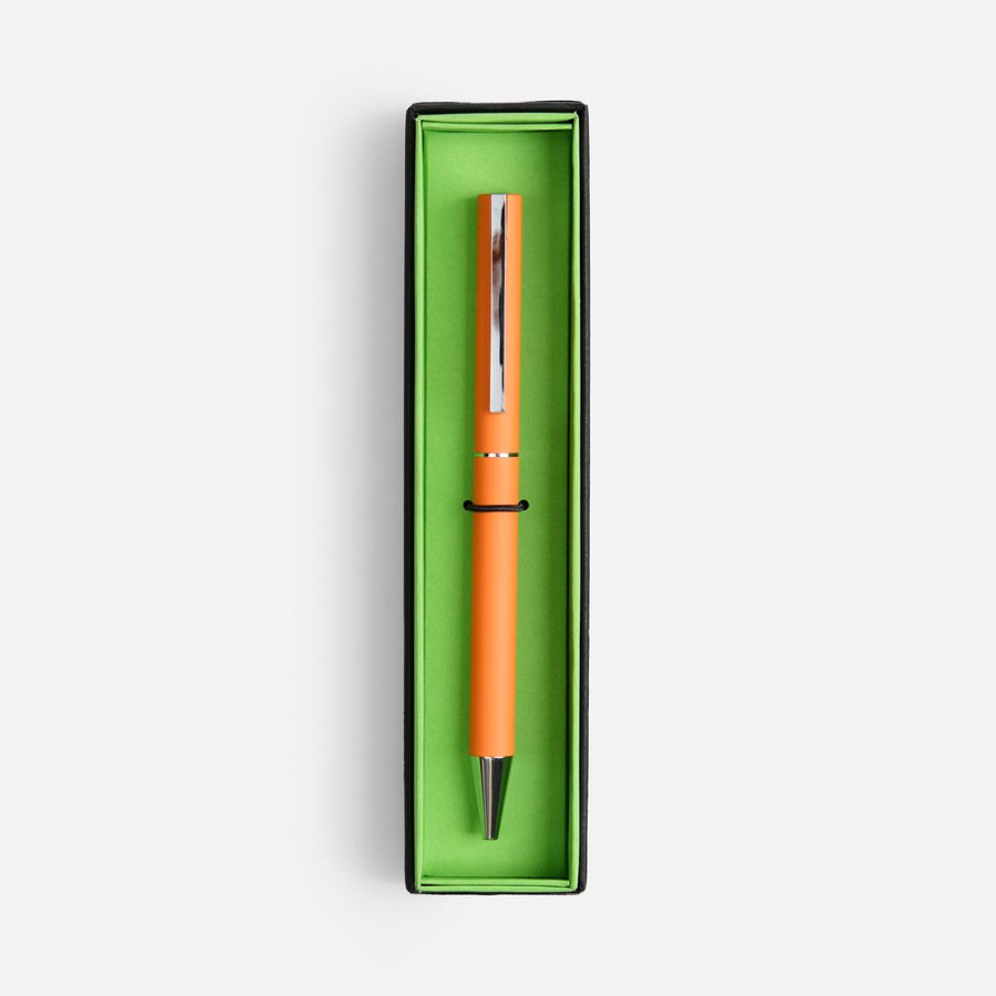 Ручка шариковая Blade Soft Touch в футляре оранжевая
