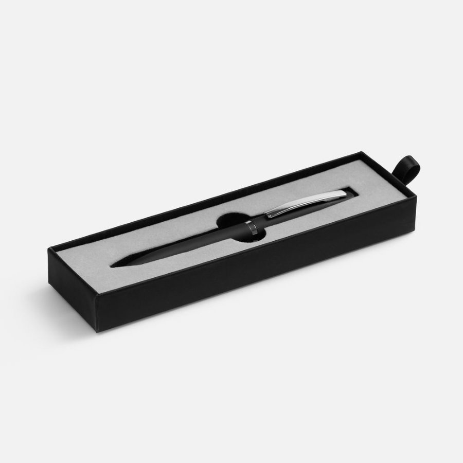 Ручка шариковая Bolt Soft Touch в футляре черная