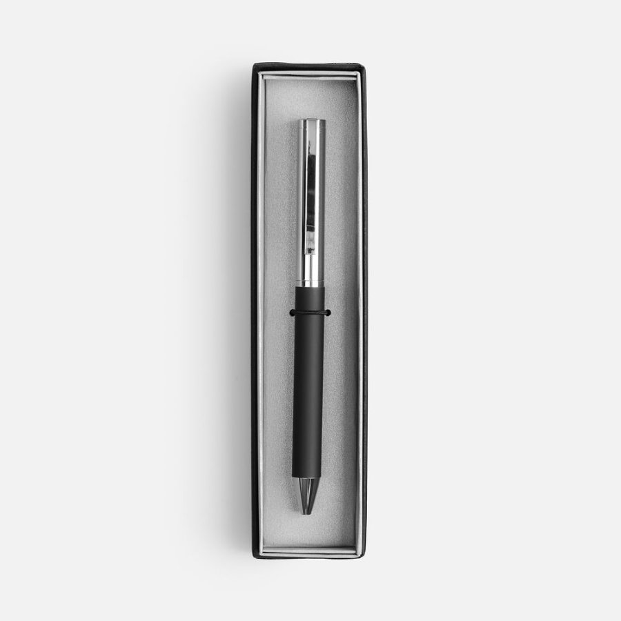 Ручка шариковая Eyeshot Soft Touch в футляре черная