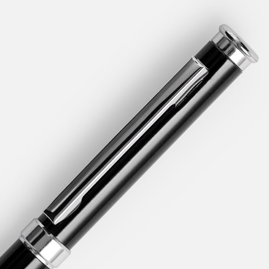 Ручка шариковая Finn Chrome черная