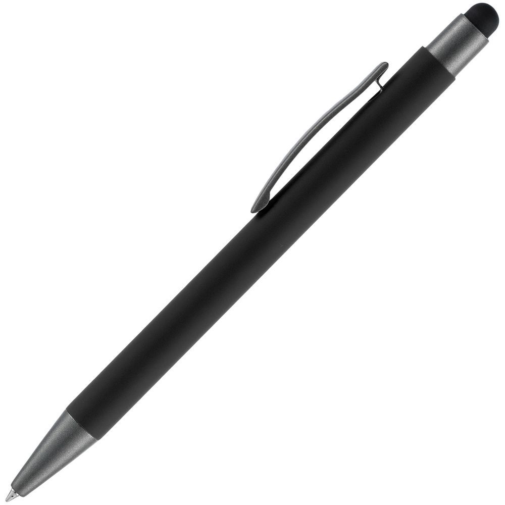 Ручка шариковая Atento Soft Touch Stylus со стилусом черная