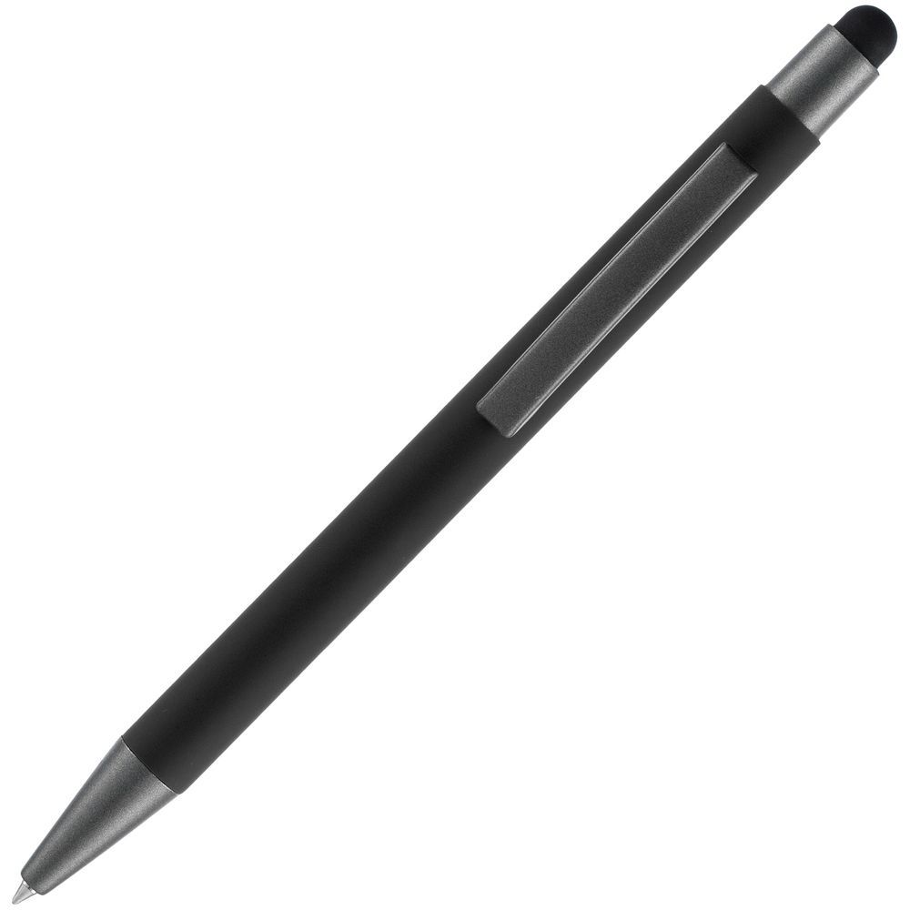 Ручка шариковая Atento Soft Touch Stylus со стилусом черная