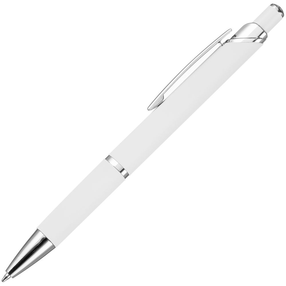 Ручка шариковая Chromos Soft Touch белая