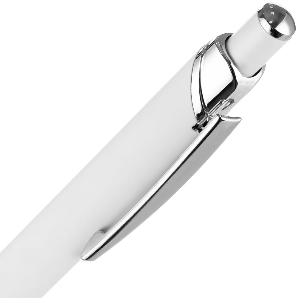 Ручка шариковая Chromos Soft Touch белая