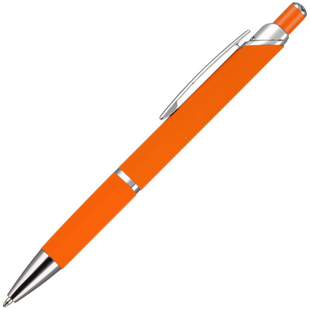 Ручка шариковая Chromos Soft Touch оранжевая
