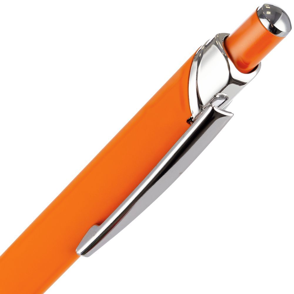 Ручка шариковая Chromos Soft Touch оранжевая