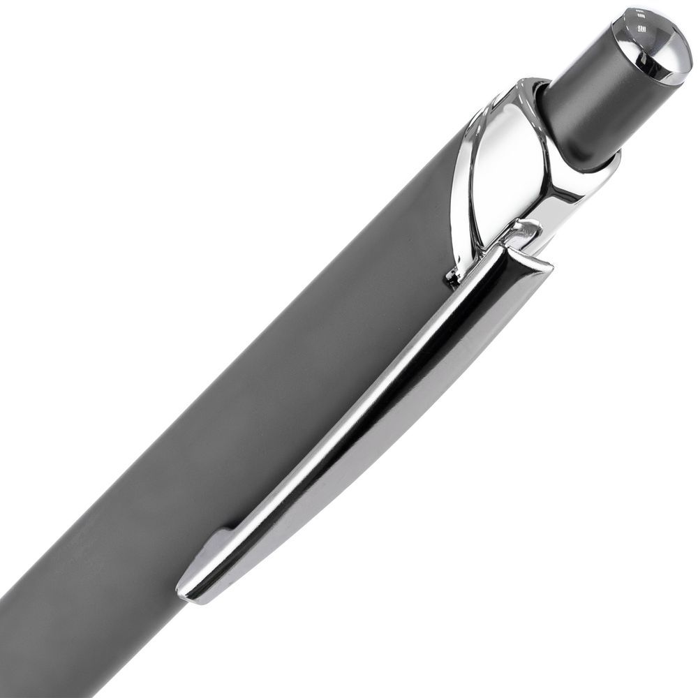 Ручка шариковая Chromos Soft Touch серая