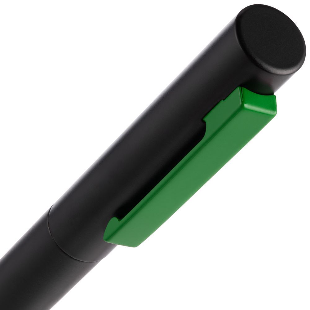 Ручка шариковая Inkolor черная с зеленым