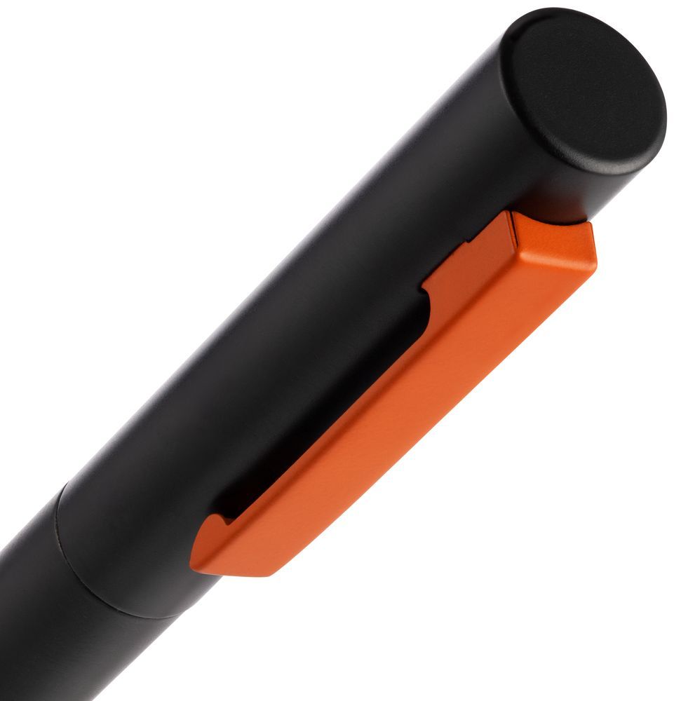 Ручка шариковая Inkolor черная с оранжевым