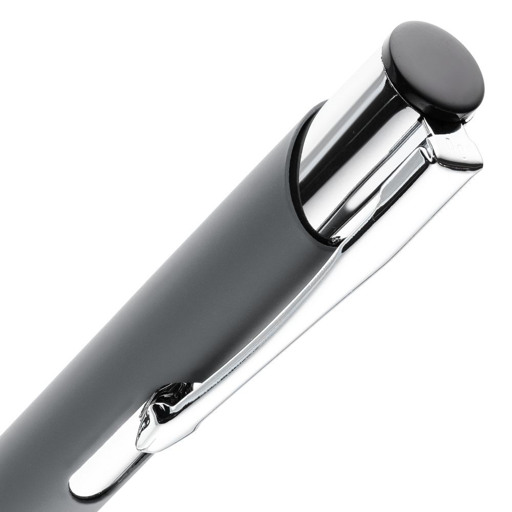 Ручка шариковая Keskus Soft Touch серая