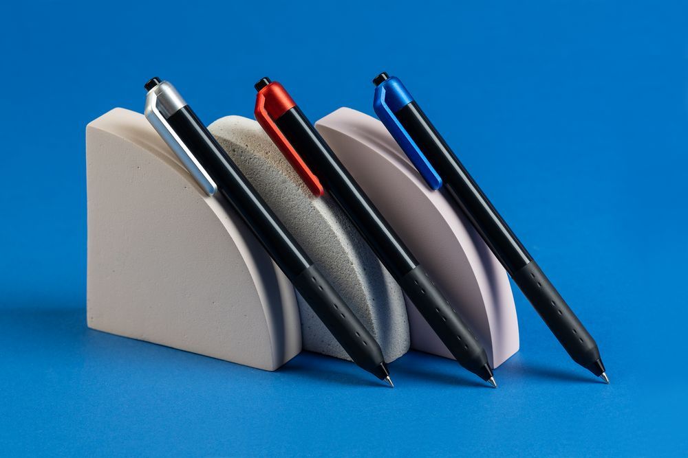 Ручка шариковая Fluent синий металлик