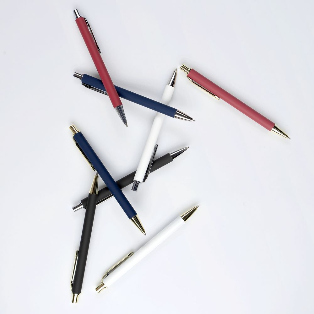 Ручка шариковая Lobby Soft Touch Chrome черная