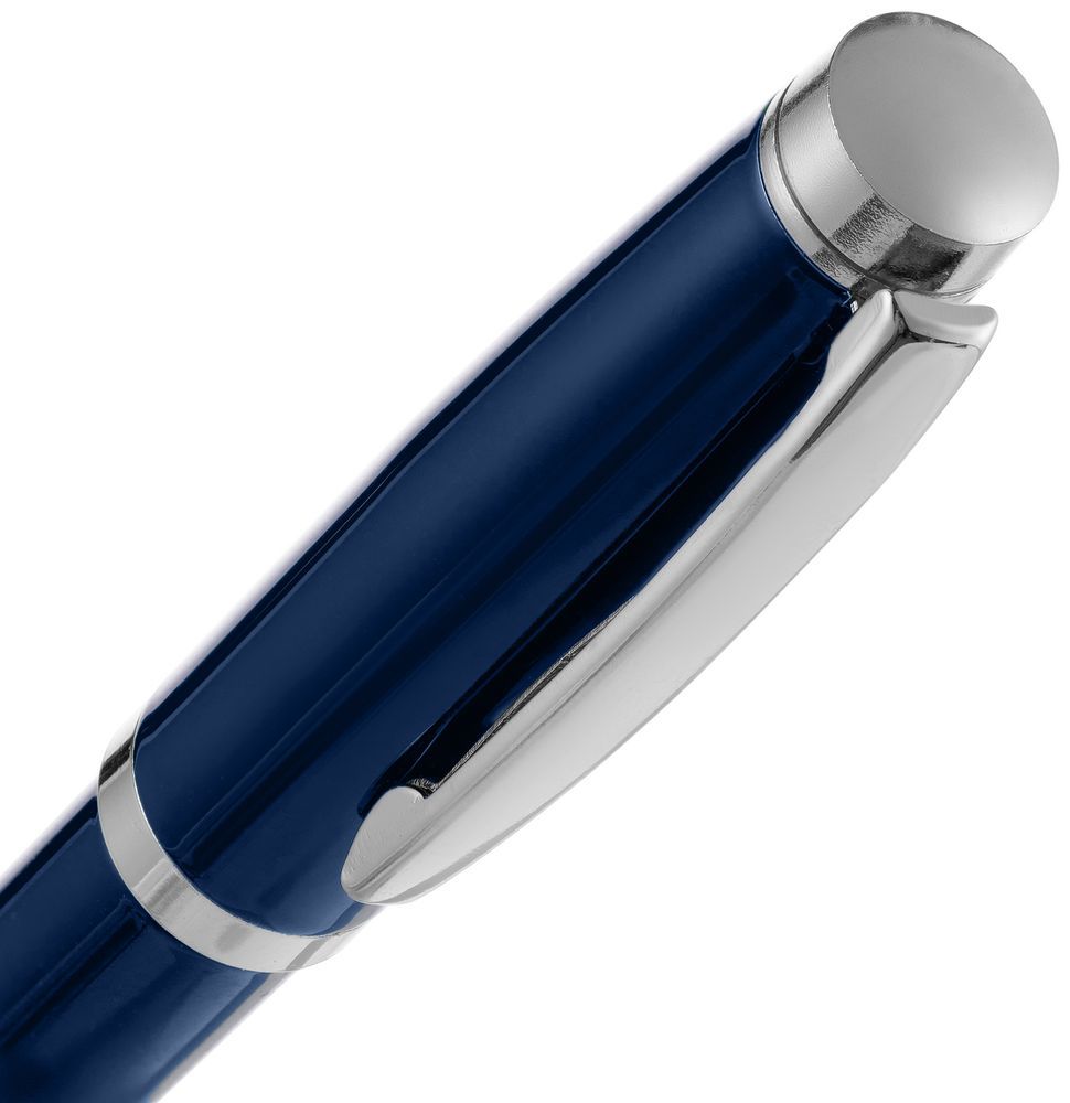 Ручка шариковая Letra Chrome глянцевая темно-синяя