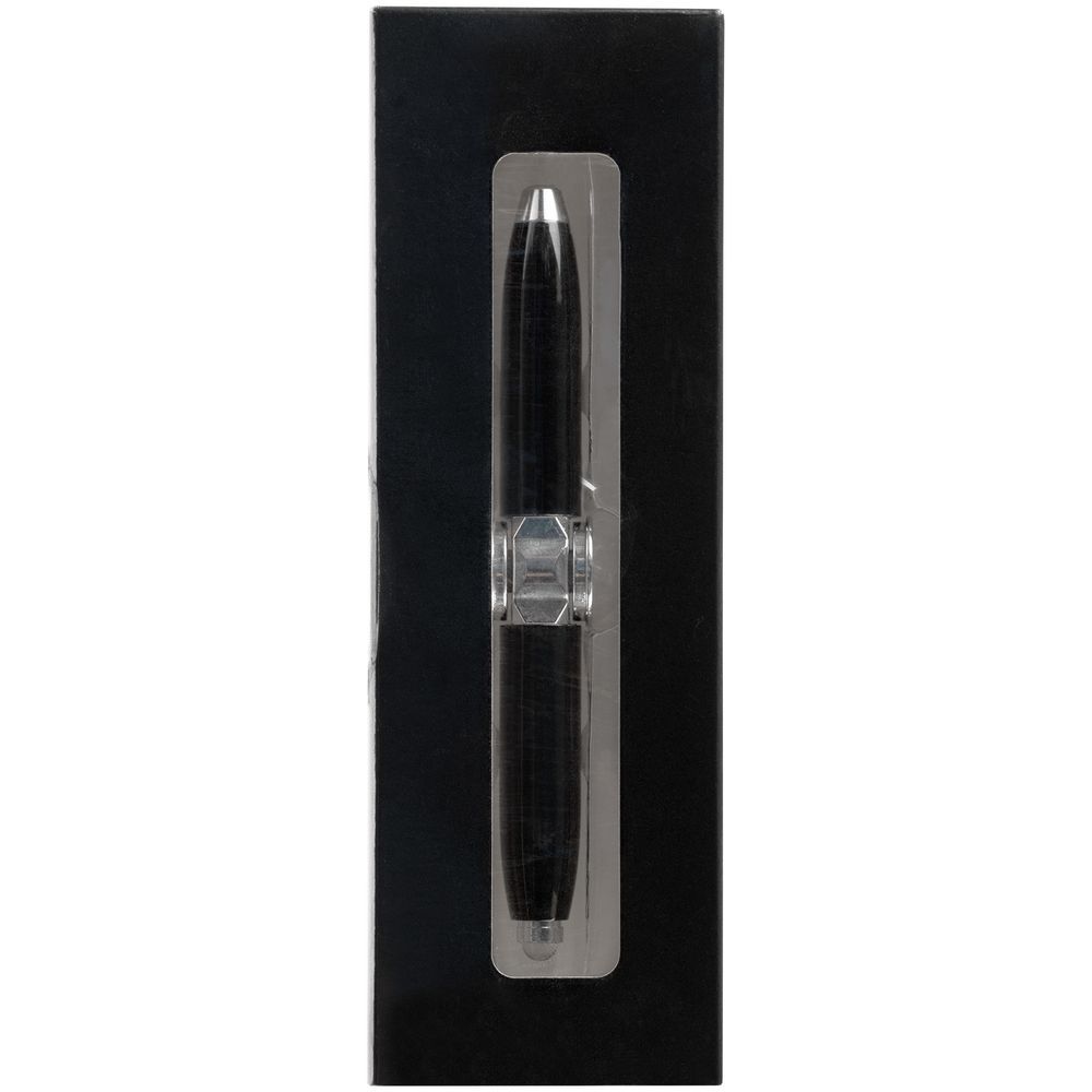 Ручка-спиннер Flipen с фонариком черная