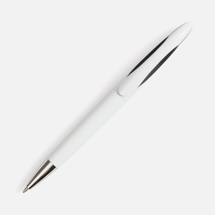 Ручка шариковая Nave белая с черным