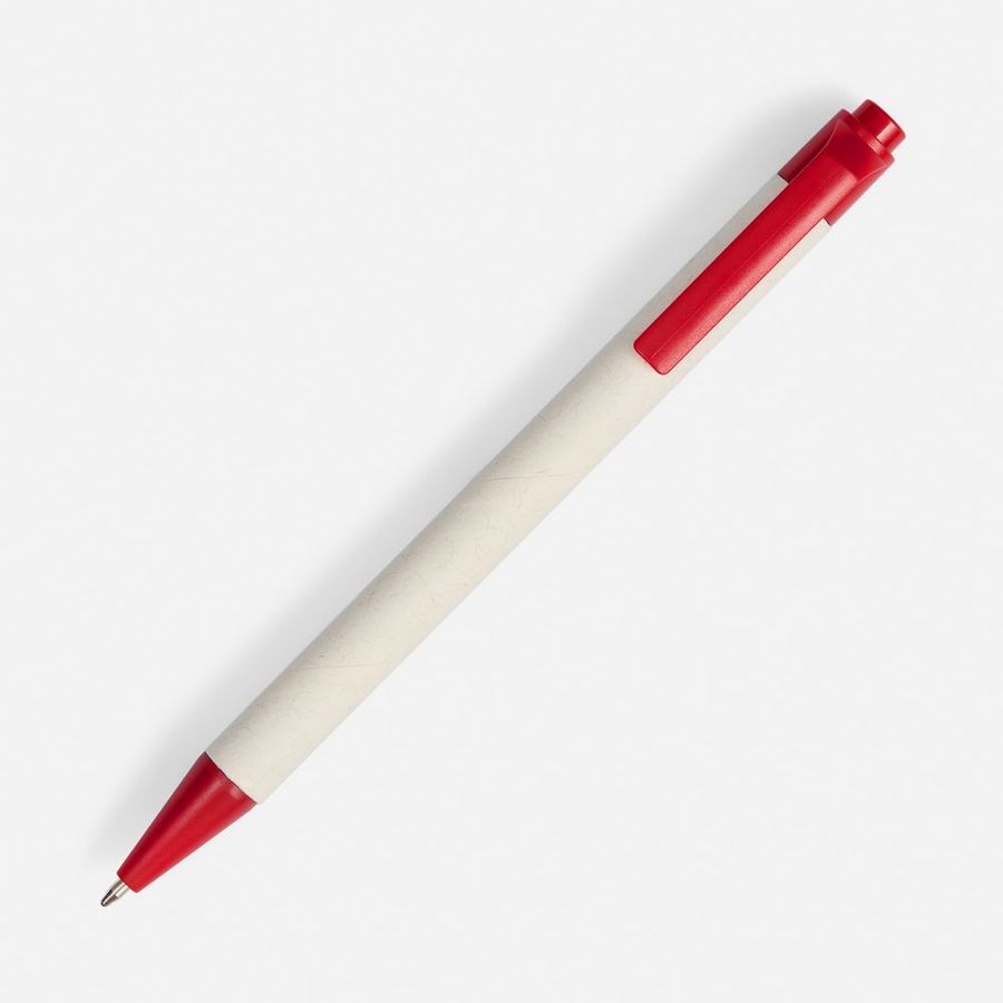 Ручка шариковая MilkMake красная