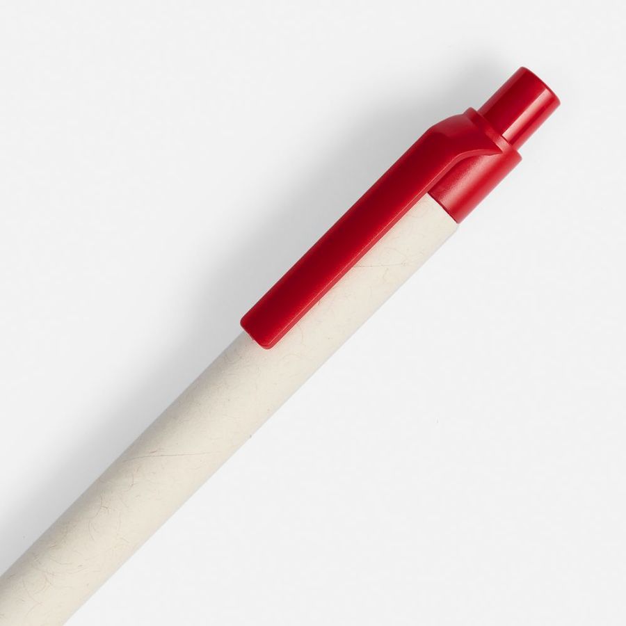 Ручка шариковая MilkMake красная