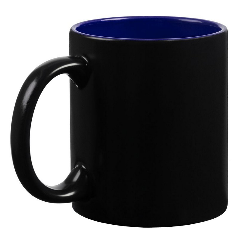 Кружка-хамелеон On Display, матовая, синий, черный
