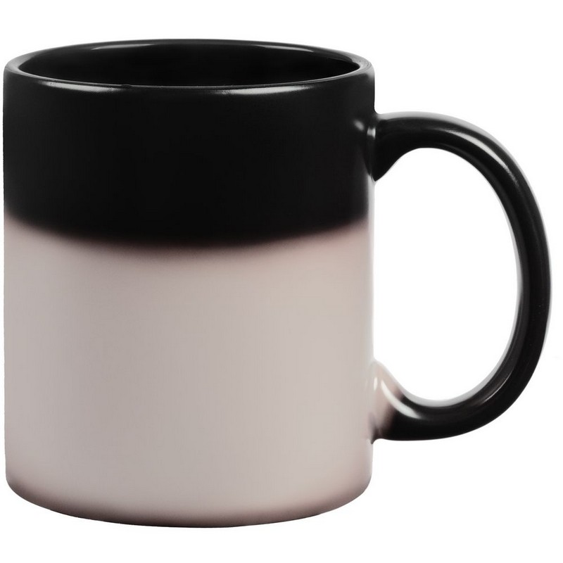 Кружка-хамелеон On Display, матовая, черный
